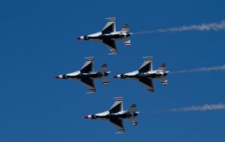 Thunderbirds in formation, oregon international airshow