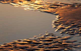 beach textures at sunset