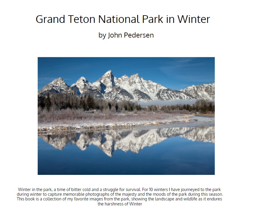 Grand Tetons National Park in Winter - Ebook by John Pedersen