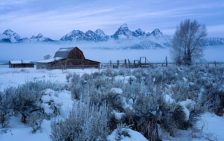 Cold Moulton - Old barn in Grand Tetons, Wyoming