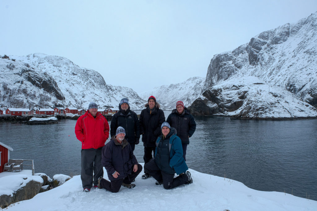 Photo workshop group Nusfjord Norway