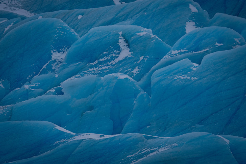 Blue glacier ice in Iceland photo workshop