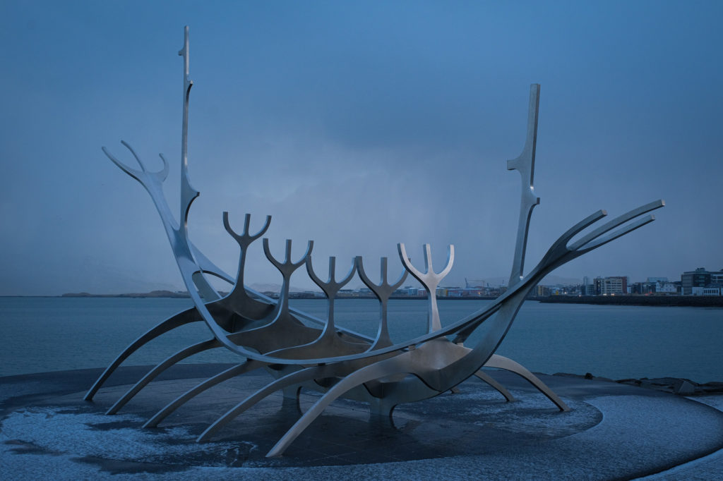 sculpture sun viking reykjavik Iceland