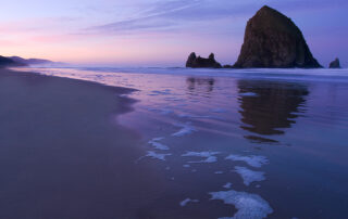 Sea Stack along the Oregon coast at sunrise