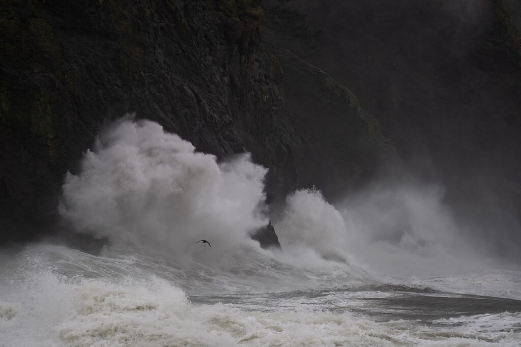 ocean wave at cape disappointment