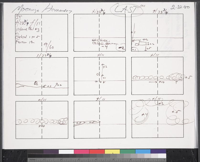 the notes from Ansel Adams to develop an image