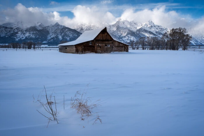 a barn along mormon row in Grand Teton national park