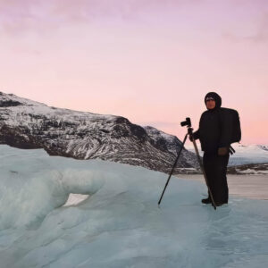 John Pedersen photographer in Iceland during winter