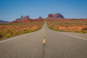 Hwy 164 in Utah the Forest Gump road