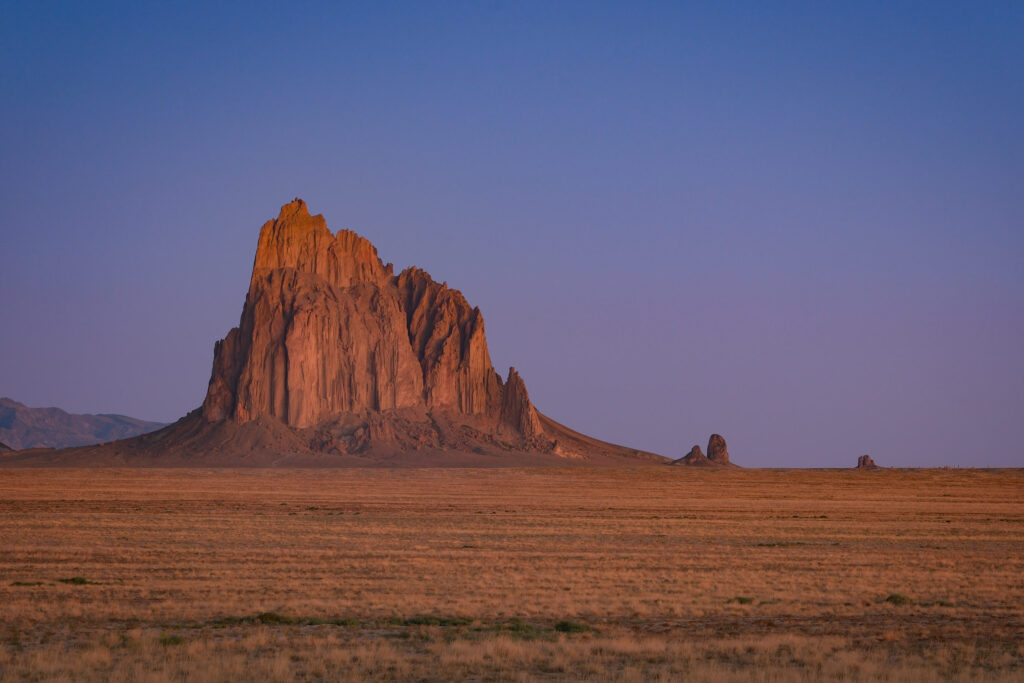 Sunrise at Shiprock in New Mexico