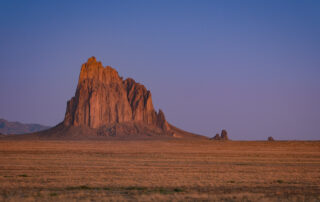 Sunrise at Shiprock in New Mexico