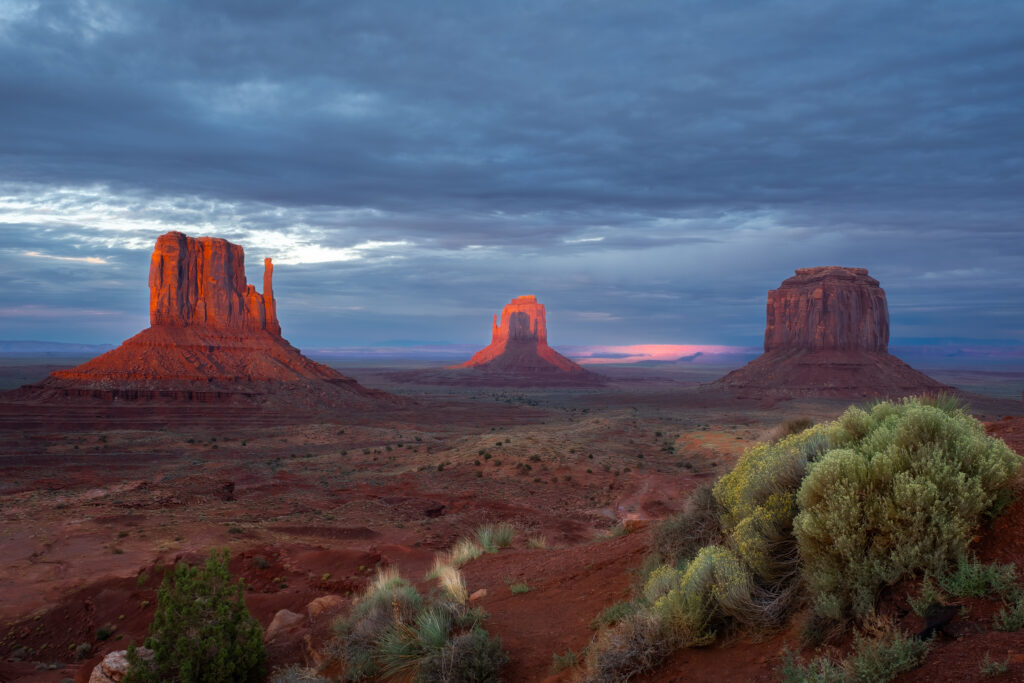 The Mittens in Monument Valley