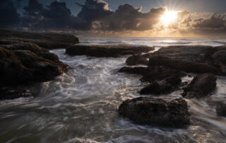 Sunset at the ocean along the Oregon Coast