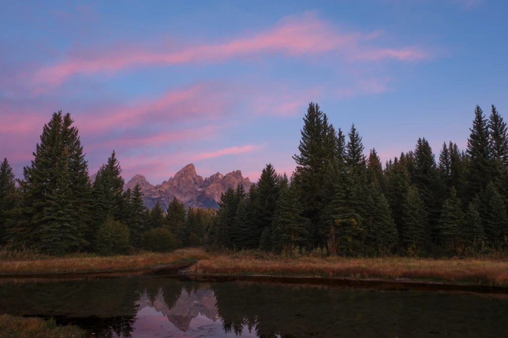 Schwabacher landing in grand Teton national park
