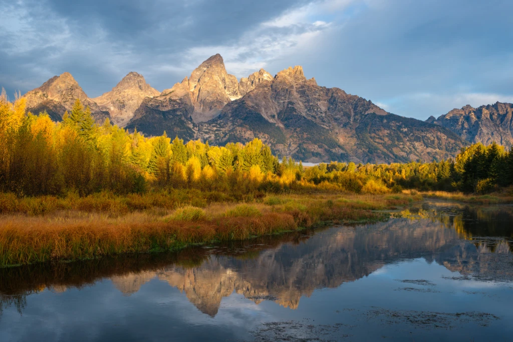 Schwabacher Landing in Grand Teton National Park during Fall